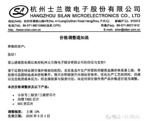 华润微、士兰微、英飞凌等多家半导体厂商涨价! 华润微、士兰微、英飞凌等多家半导体厂商涨价!